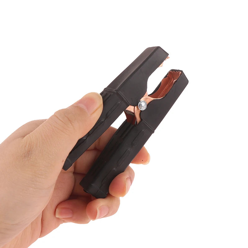 1 Pair Plastic Handle Test Alligator Clip Electric Project 100-300A Qme