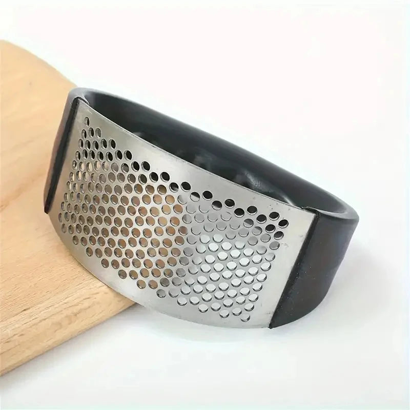 1pc Stainless Steel Garlic Press - Easy To Use And Clean, Perfect For Mincing, Crushing, And Mashing Garlic In The Kitchen Qme