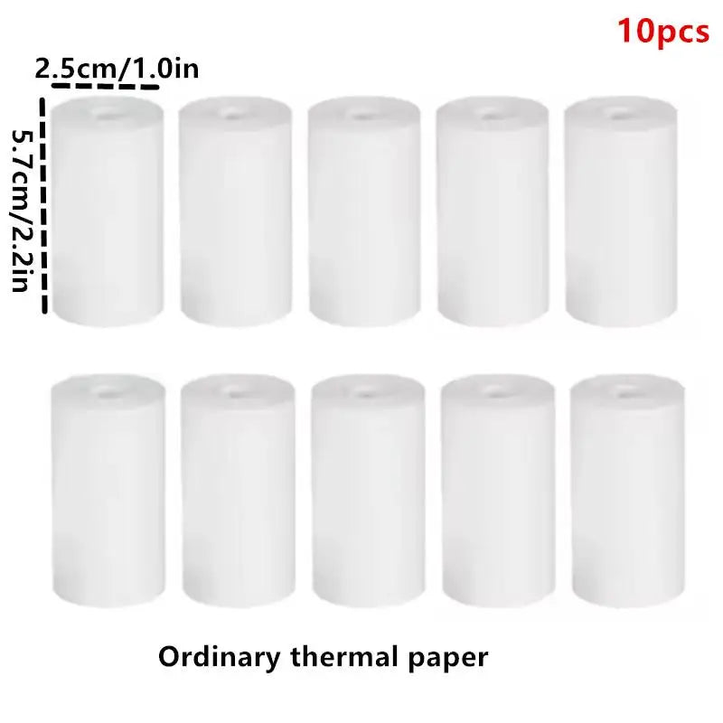 Student Use Thermal Paper Rolls 57x25mm Non-toxic Kids Instant Camera Qme A1