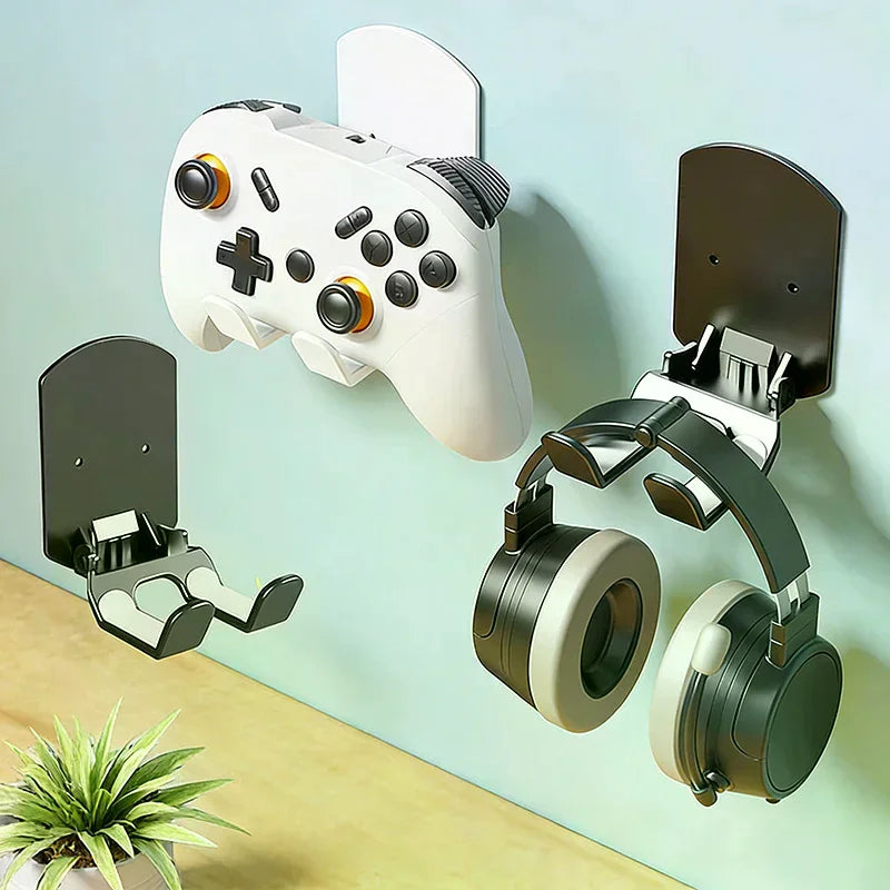 Wall Mounted Game Controller Bracket Base No Punching Easy Install Qme