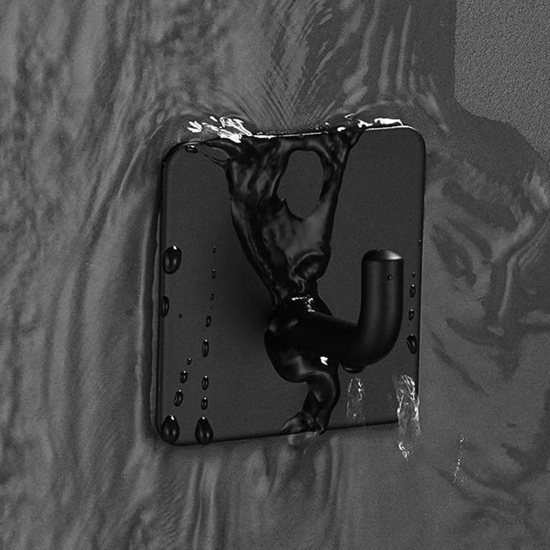 Adhesive Hooks Wall Racks Clothes Behind Bathroom Doors Stainless Qme