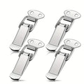 4-Piece Durable Spring Rod Latch Clip - Stylish Modern Toggle Catch Lock for Toolbox Catch Leather Box Lock, Safety Lock Qme 4PCS