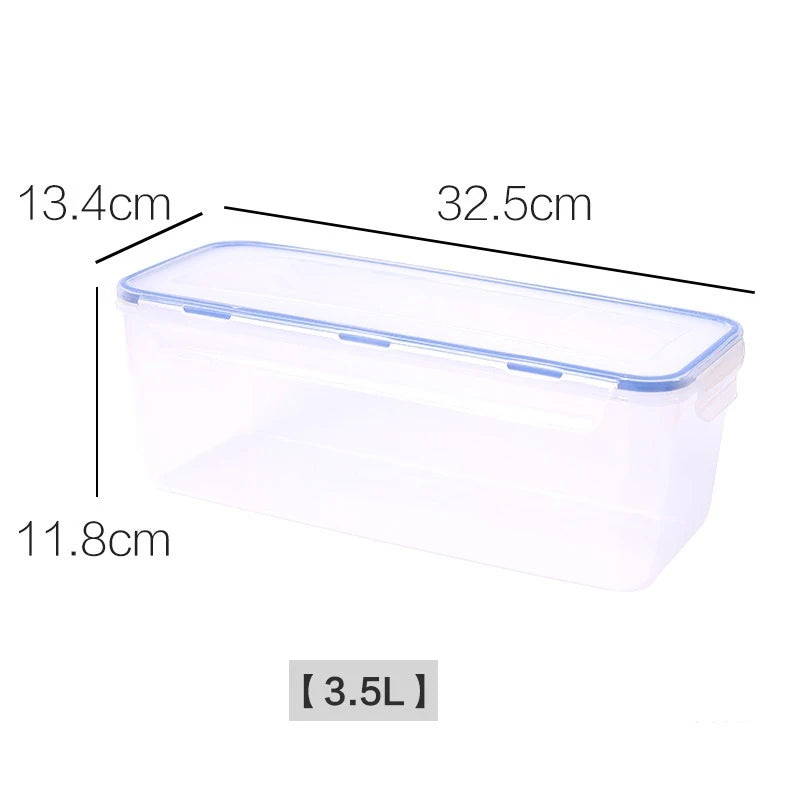 Lid Loaf Bread Container Kitchen Organizer Plastic Storage Box Qme XL