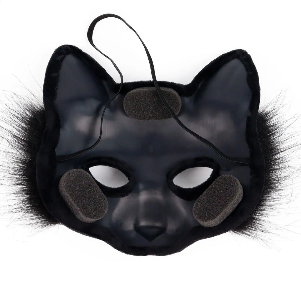 Cosplay Face Cover Realistic Headwear Canine Half Props Adults Kids Qme