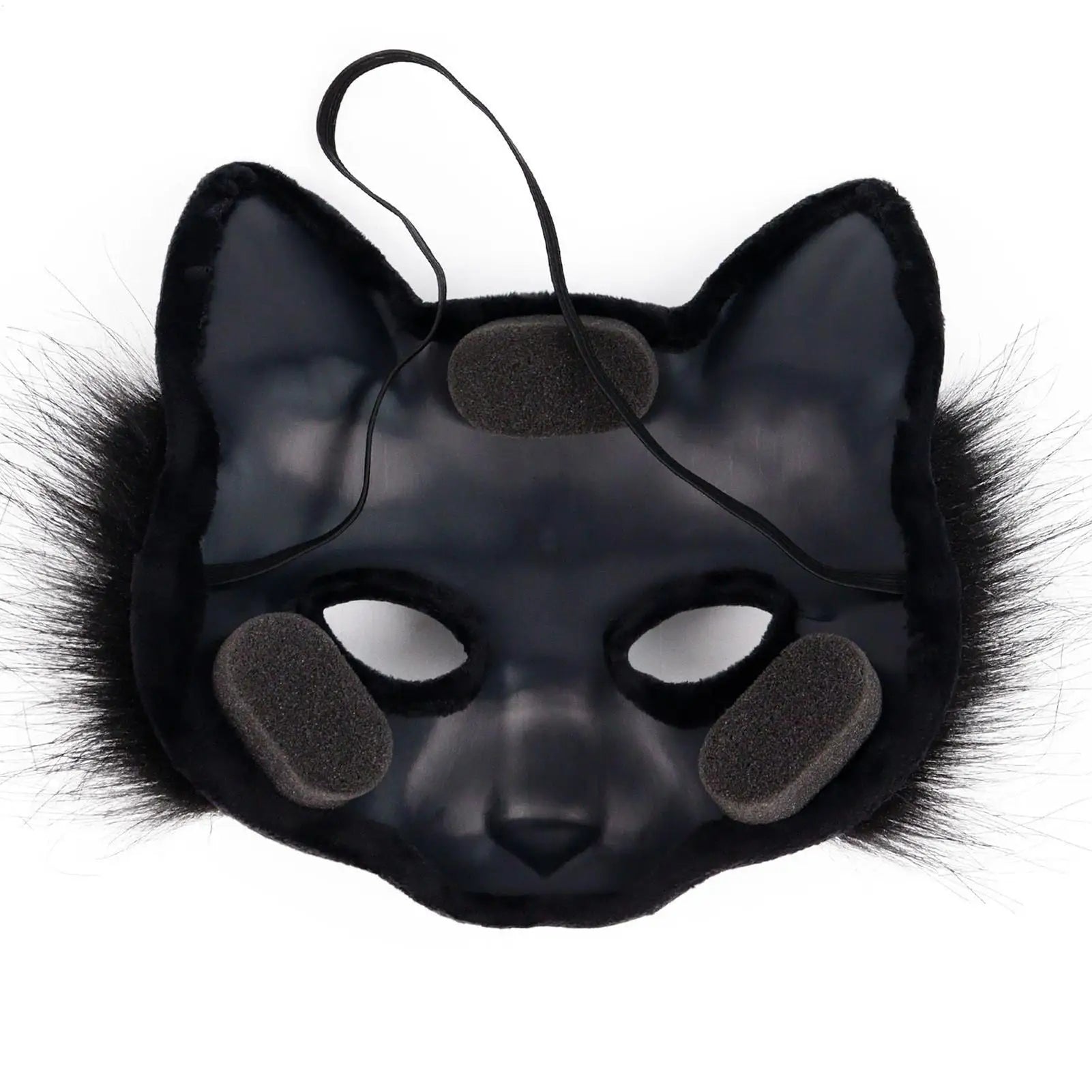 Cosplay Face Cover Realistic Headwear Canine Half Props Adults Kids Qme