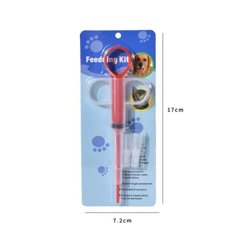 Pet Pill Dispenser Soft Tip Cat Dog Medicine Shooter Ergonomic Qme E