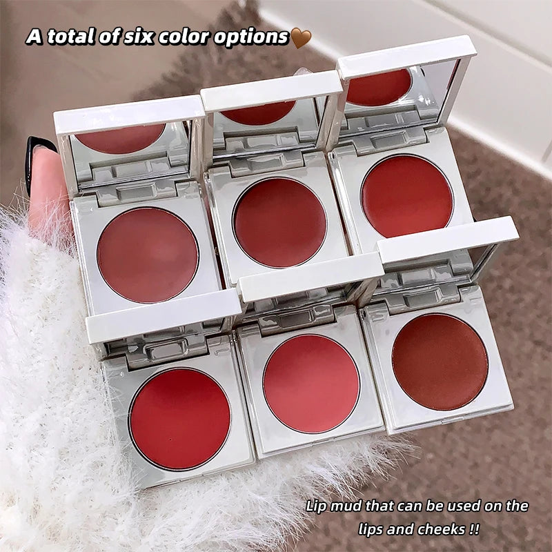 Gege Bear Velvet Multi-purpose Mud Lip Blush Cream Long-lasting Qme