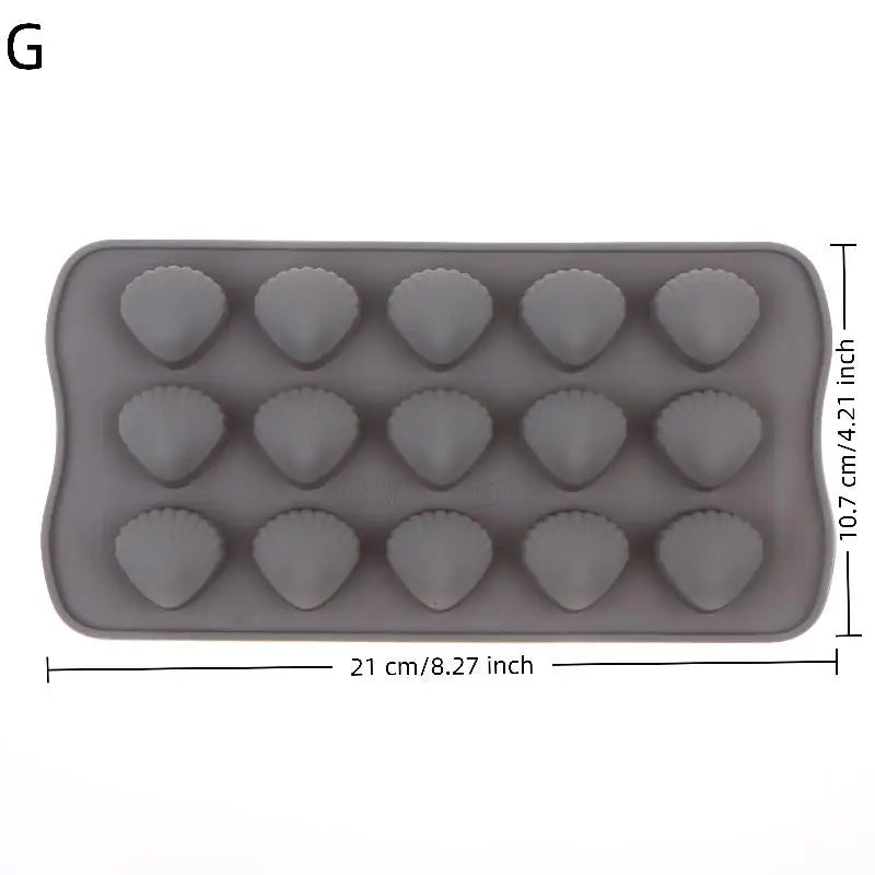Silicon Chocolate Candy Molds Baking Cake Trays Pastry Accessories Qme G