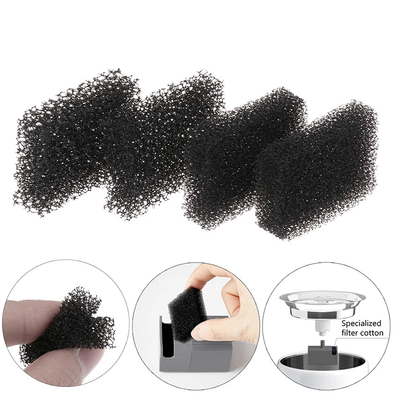 6 Replaced Foam Filters Eversweet 3 Solo 2 SE Wireless Pump Pet Water Qme