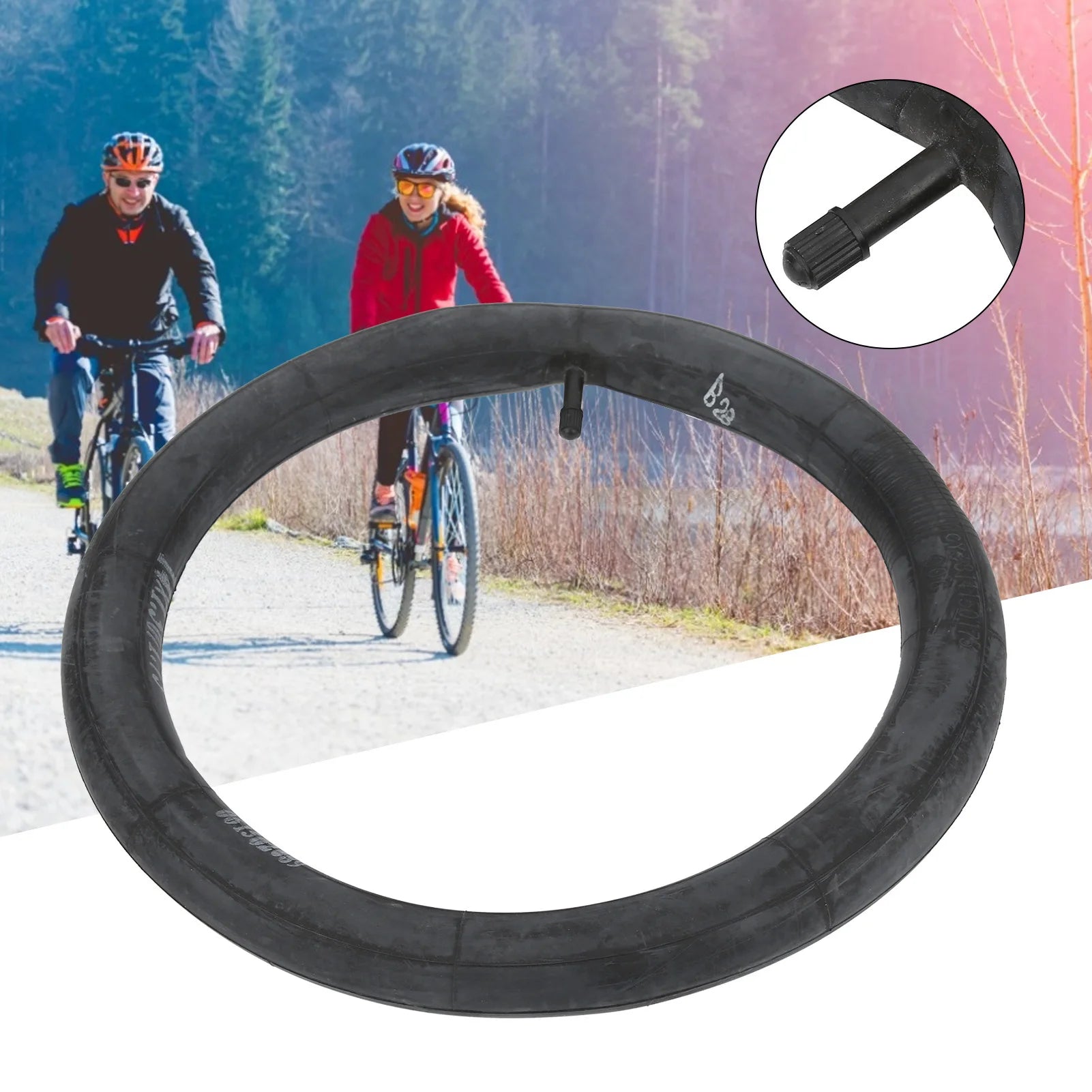 14x1.50‑1.75 Folding Bike Inner Tubes with Schrader Valve 14inch Butyl Rubber Inner Tubes 14inch Inner Tubes for Folding Bikes Qme