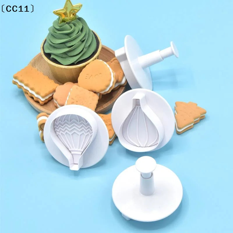 Air Balloon Frosting Cookie Mold Spring Press Cake Decoration Qme Default Title