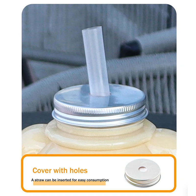 Homemade Drinks Sealed Plastic Cup Big Head Bear Transparent Juice Qme