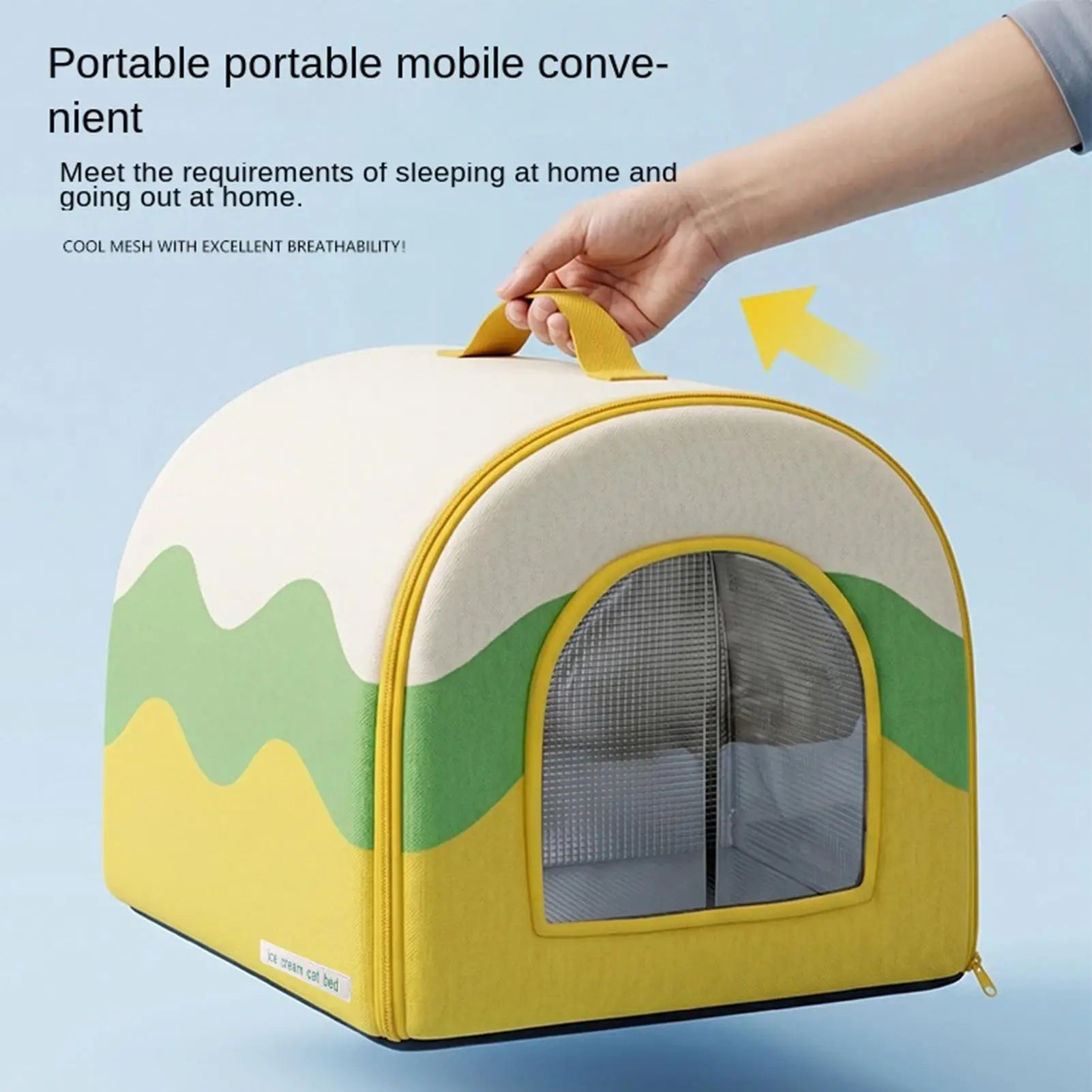 Cooling Cat House Summer Puppy Nest Cool Down Puppy Nest For Pet Parents Trainers Animal Lovers Apartment Home Office Bedroom Qme