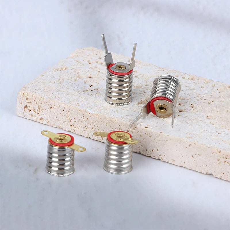 10Pcs E10 Lamps Base Holder Bulbs Light Base Socket Home Experiment Circuit Electrical Test Accessories Qme