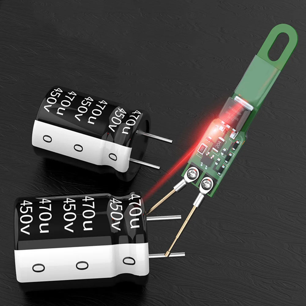 1pc Capacitor Discharge Pen Fast Discharge1000UF 5000UF Capacitor Discharge Tools With LED Indicator Light Electronic Tools Qme