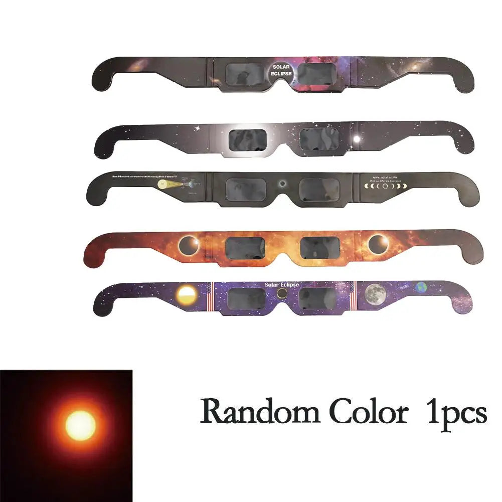 Paper Solar Eclipse Glasses Direct Sun Viewing Anti-UV Kids Eyewear Qme