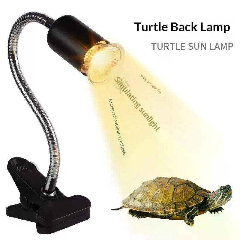 1 Set 50/75W UVA UVB Light Basking Spot Light Simulated Sunlight Reptile Heat Lamp For Turtle Lizard Dimmable Heating Lamp Qme