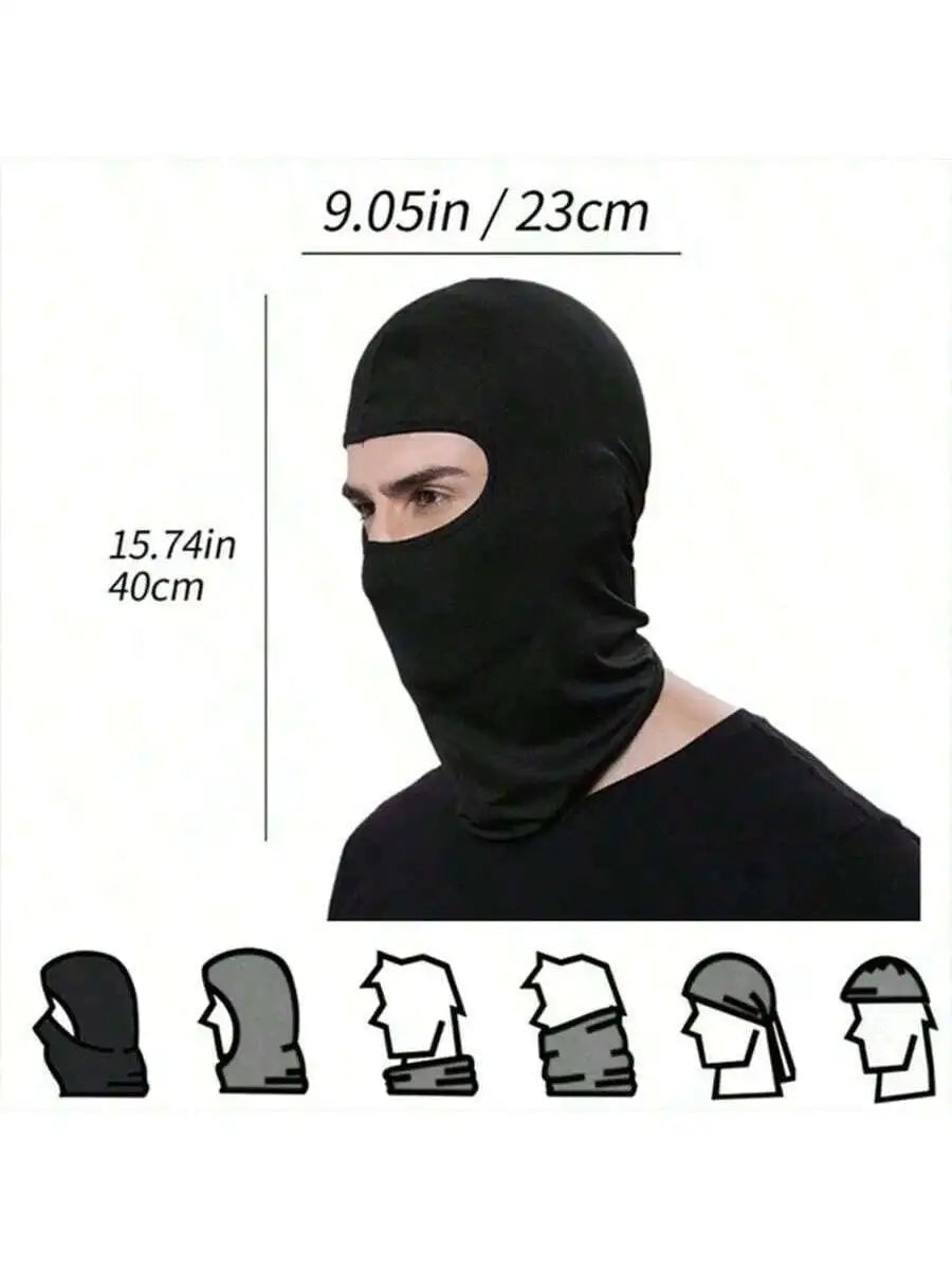 Full Windproof Mask Cover Men's Women's Sunshade Masks Qme