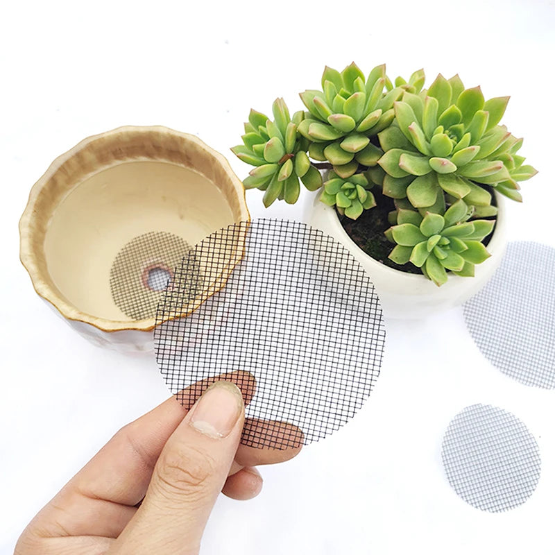 Pot Bottom Prevent Soil Loss Bonsai Flower Plant Gardening Tools Hole Qme