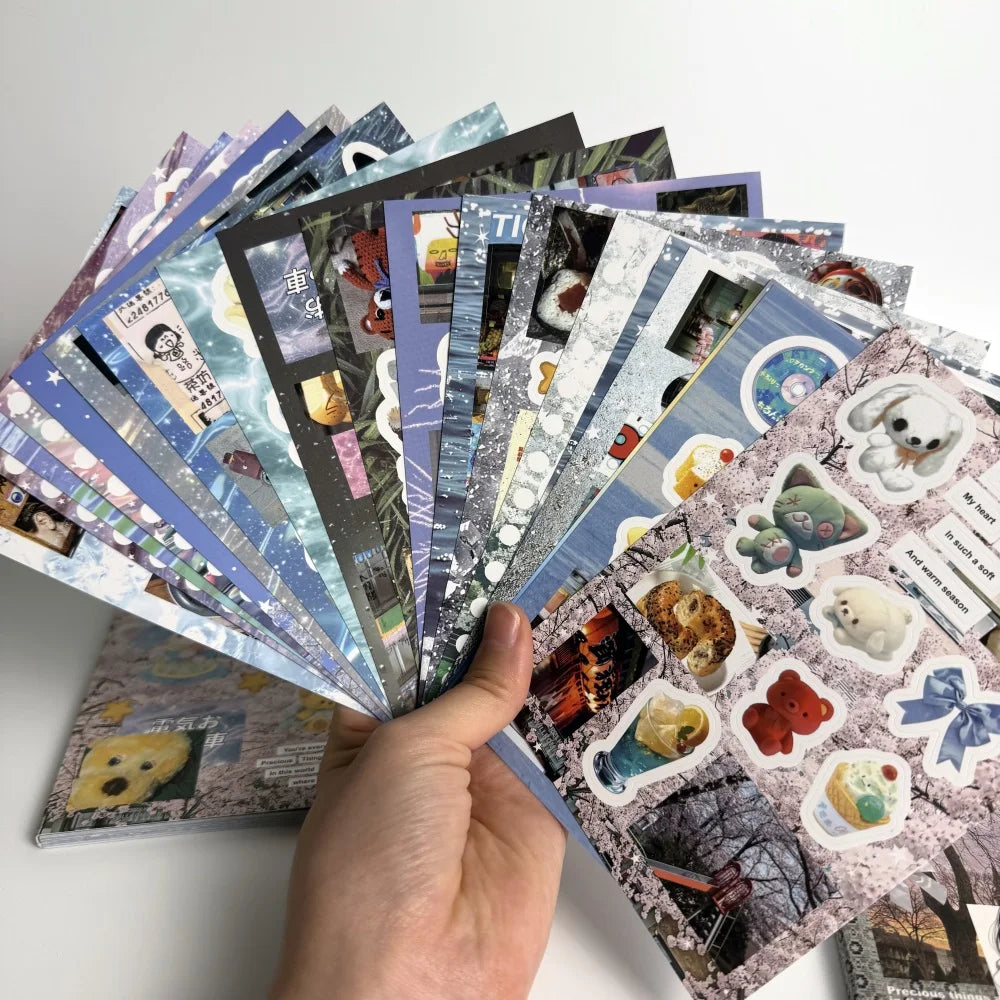 20 pcs Cartoon Die cut Sticker Book Journal Decorative DIY Scrapbooking Sticker Laptop Student Handbook Stationery Stickers Gift Qme