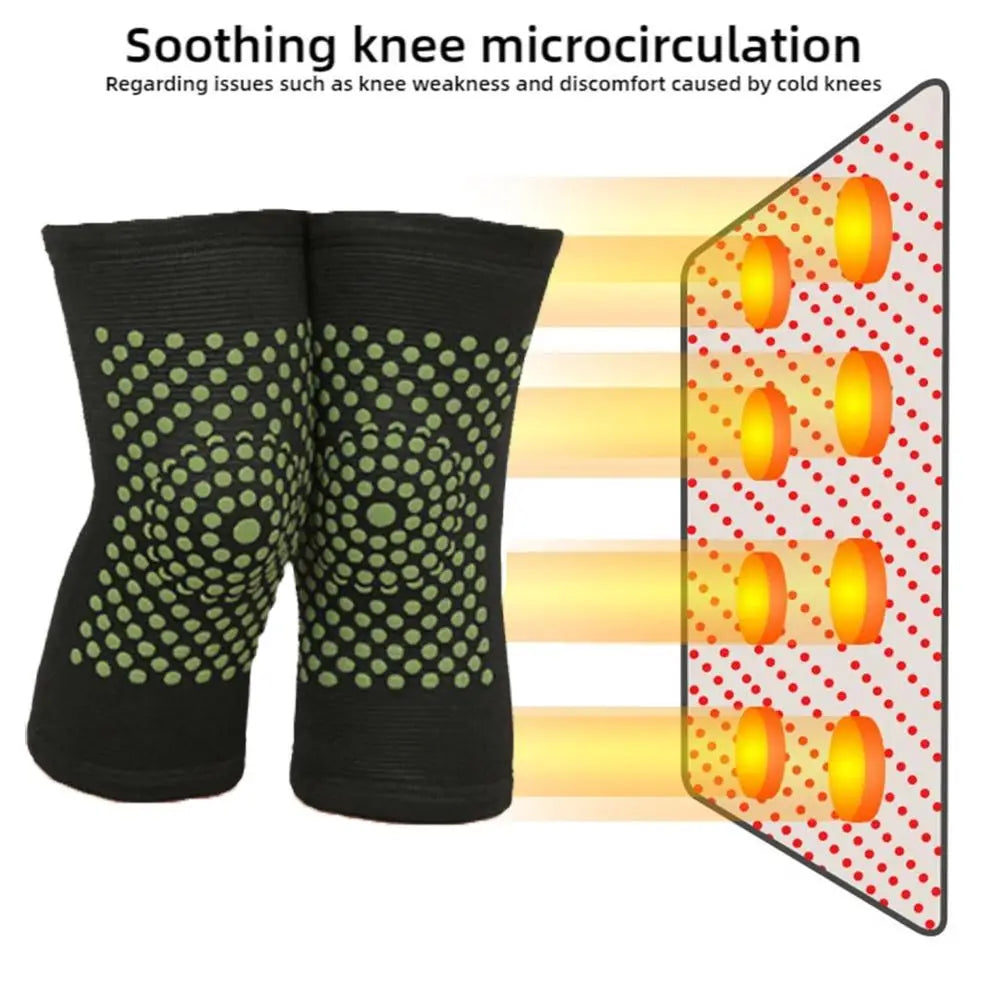 1Pair Self Heating Knee Braces Sleeve Tourmaline Knee Support Far Infrared Keep Warm Knee Pads Leg Knee Warmer Qme
