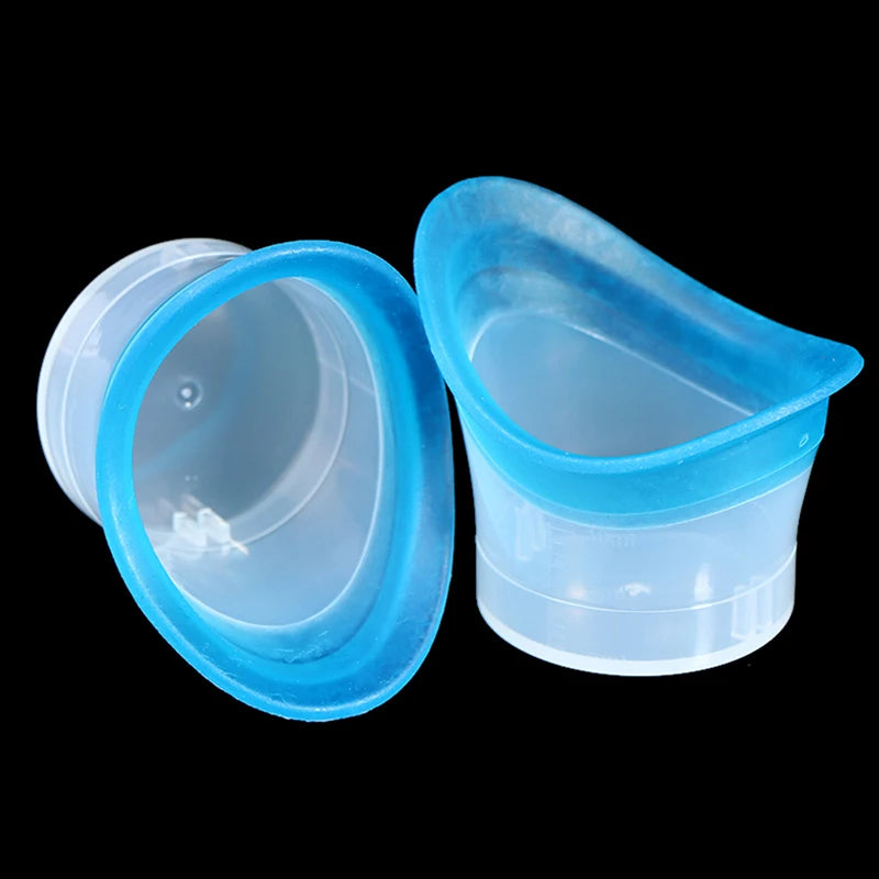 Silicone Eyewash Cup Reusable Soft Eye Bath First Aid Emergency Wash Qme