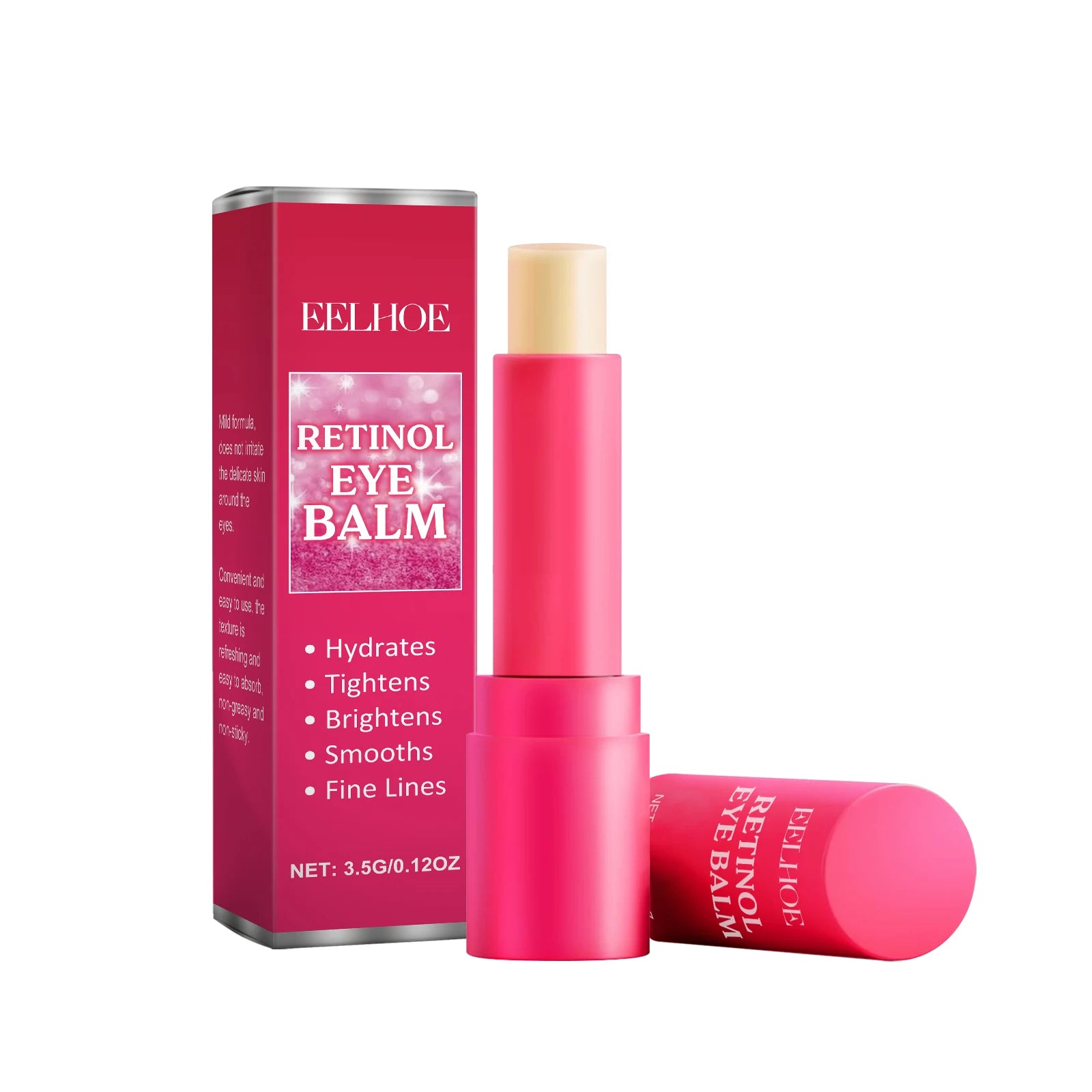 Retinol Eye Balm Lifting Firming Eye Contour Fade Fine Lines Eye Bags Remover Moisturizing Nourishing Eye Cream Stick Skin Care Qme