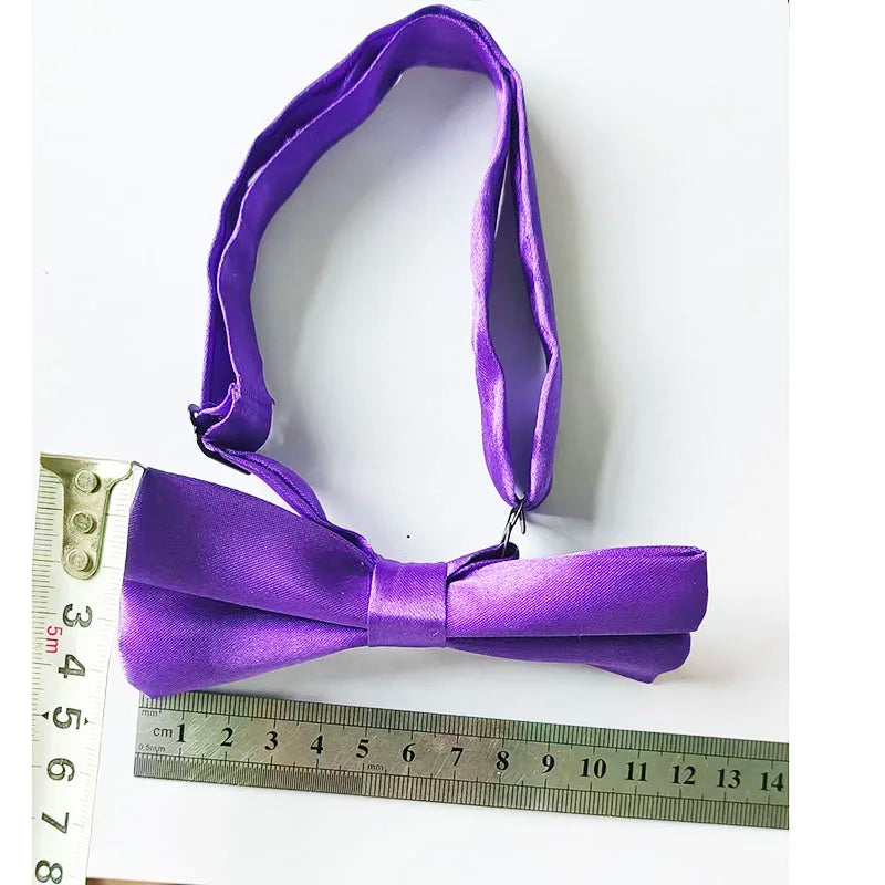 Bow Tie Men Bowtie Solid Fashion Butterfly Cravat Groom Banquet Party Qme