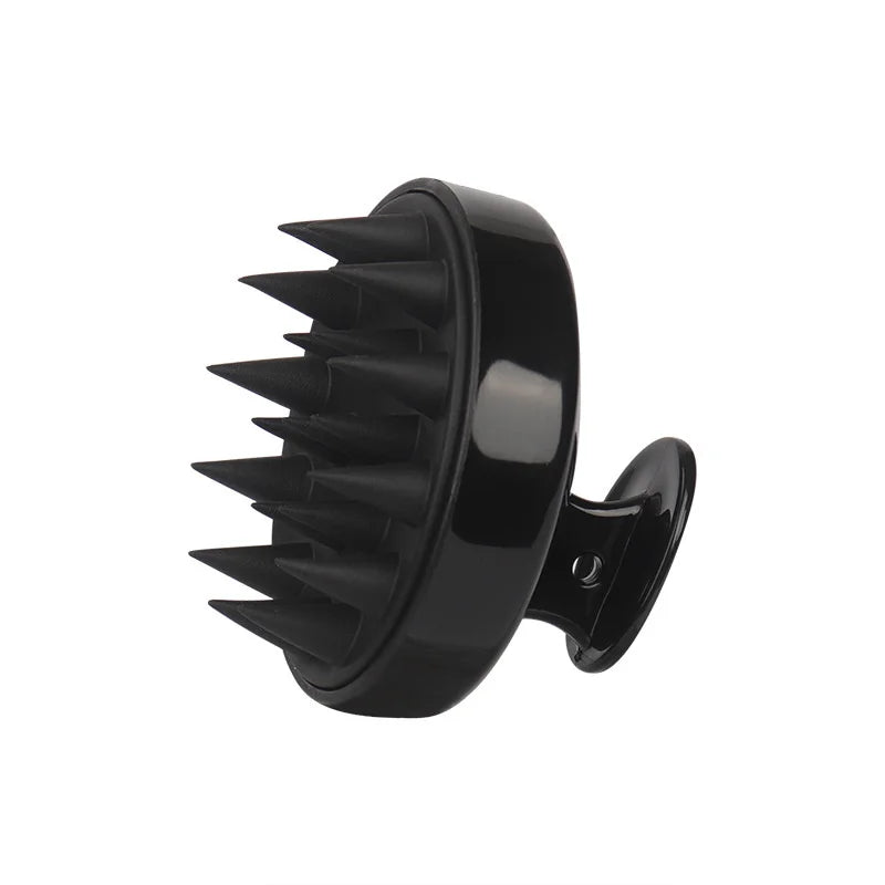 1pc Silicone Scalp Massage Comb Handheld Round Soft Shampoo Brush Portable Hair Clean Tool Hair Care Women Beauty Bathroom Combs Qme