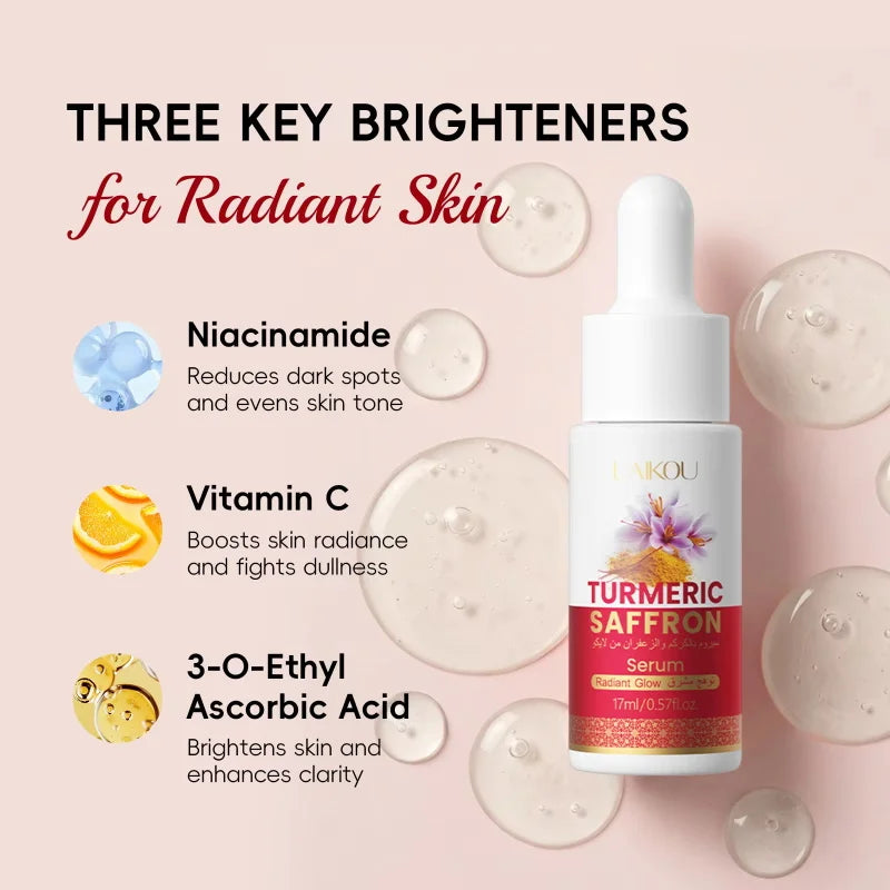Turmeric Freckle Removing Whitening Essence Fade Pigmentation Melasma Dark Spots Corrector Repair Serum Korean Skin Care Qme