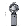 Mini Handheld Fan Rechargeable Foldable Cooling Airflow With LED Display Portable Fan For Cruise Trip Beach Camping Outdoor Qme A China Mainland