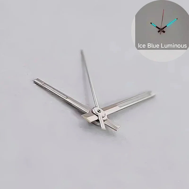 Modified Watch Hands Green Luminous Logbook Needle Silver Gold Rose Watch Accessories for NH35/NH36/4R/7S Movement Qme DUS