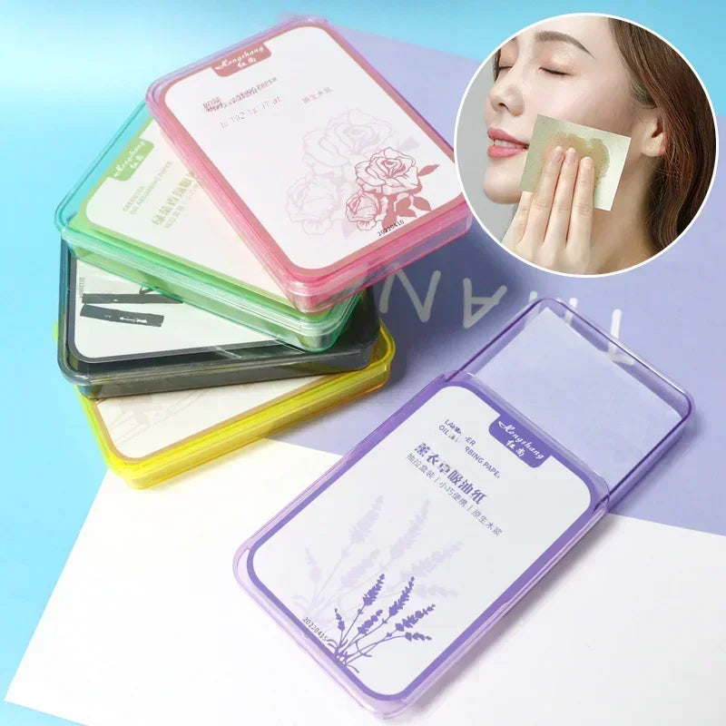 300PcsFace Oil Absorbing Paper Summer Oil Control Wipes Absorbing Sheet Oily Paper Face Cleansing Makeup Tool Face Oil Blotting Qme