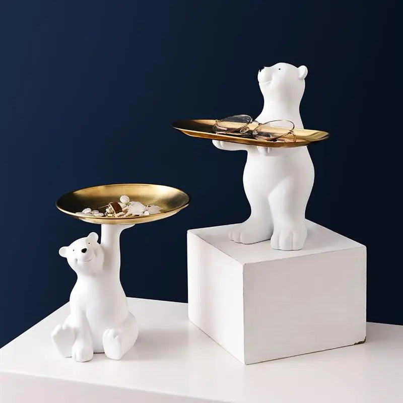 Tray-creative Cosmetic Key Desktop Storage Tray Ornament Home Qme