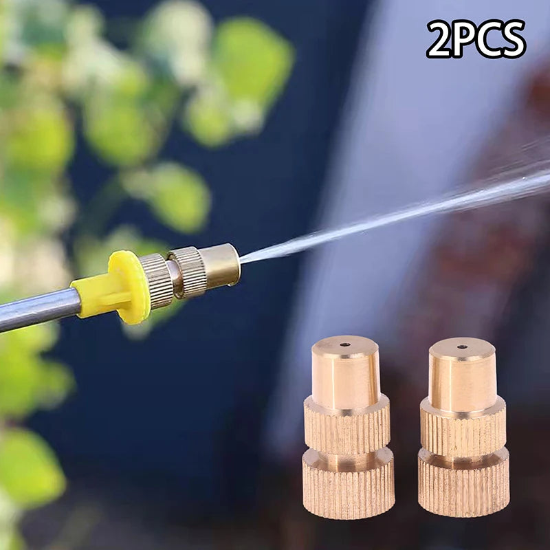Mini Agricultural Copper Atomizing Nozzle Spraying End For Pressure Electric Sprayer Farming Garden Spray Accessories. Qme
