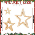 Christmas Star Table Decor 3 Holiday Farmhouse Decoration Wooden Qme A China Mainland