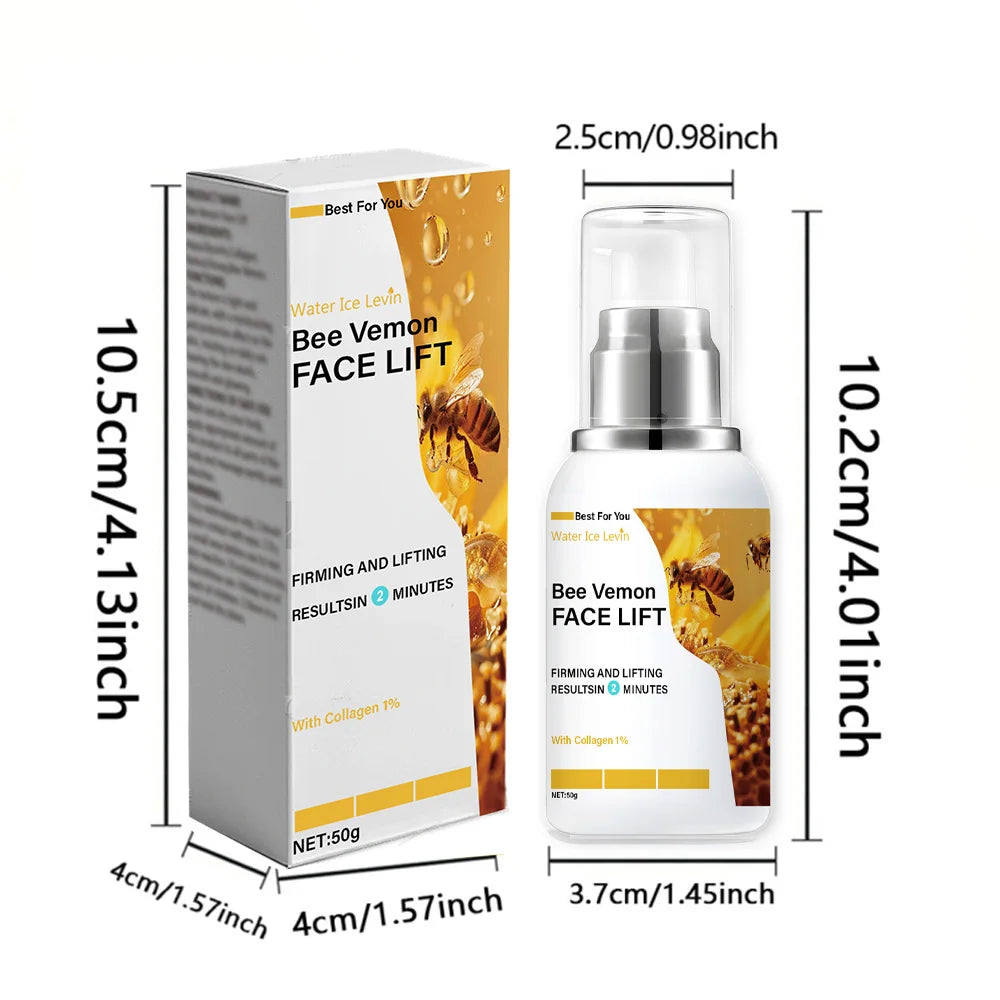 Bee Venom Face and Neck Cream, Moisturizing, Easy to Absorb, Long-Lasting Nourishment, Anti-Dryness, Suitable for All Skin Types, Unisex, Hypoallergenic, Perfect Gift Qme