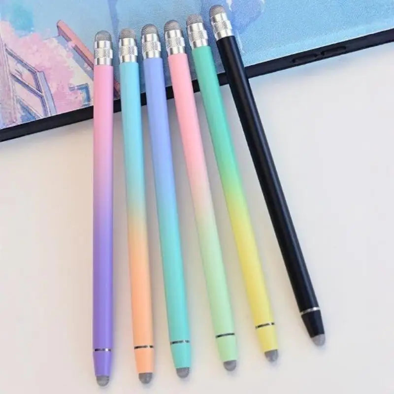 Mesh Fiber Capacitive Stylus Pen Double Nib Touch Screen Pens Drawing Qme