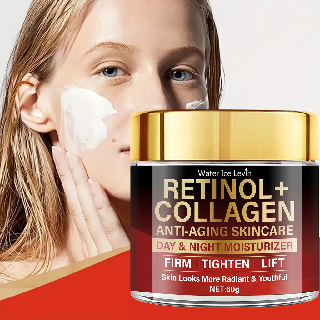 Water Ice Levin Retinol Collagen Dual-Effect Cream 60g Anti-Aging Firming Day And Night Revitalizing Anti-Wrinkle Skin Care Qme