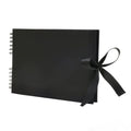 Scrapbook DIY Picture Book Album 40 Pages(29*20.5cm), Large Capacity, Pictures Album Book Birthday Wedding Anniversary Qme 40 Pages-black