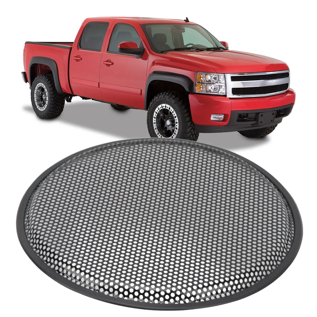 12 Inch Speaker Grill Iron Subwoofer Speaker Cover Audio Mesh Protector Guard for Car RV Speaker Protector Guard Qme