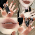 QIBEST 4 Colors Matte Velvet Lip Gloss Red Brown Lip Glaze Lasting Waterproof Orange Color Liquid Lipstick Natural Makeup Beauty Qme 01