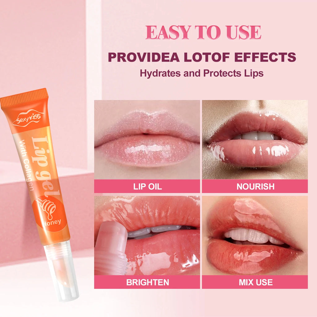 24PCS Luxury Gift Set Lip Balm Jelly Set Hydrating and Glossy for Dry Lips Valentine's Day Gifts Perfect Present for Qme