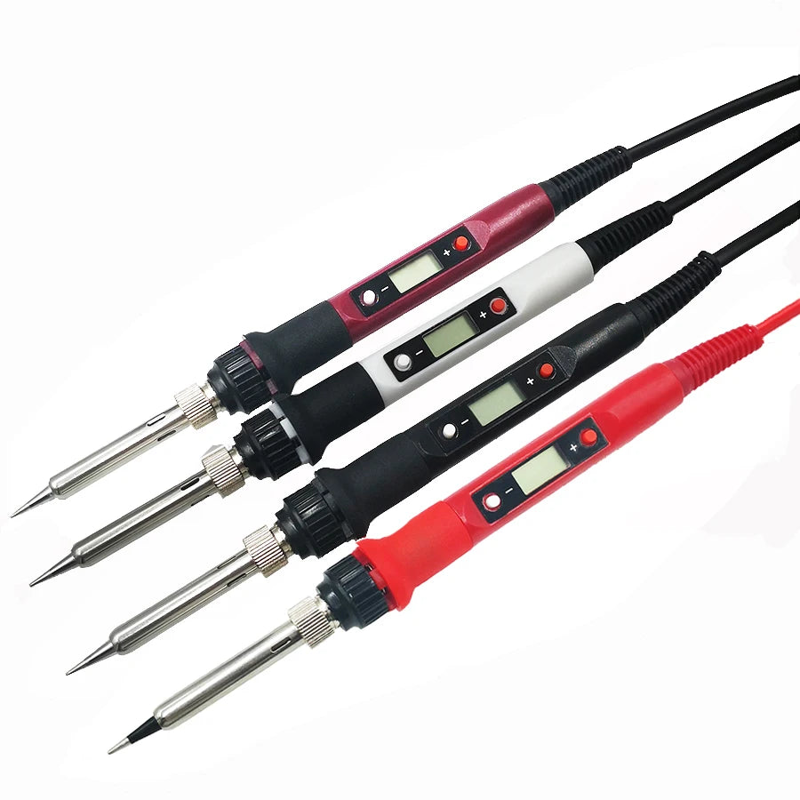 80W Digital Electric Soldering Iron 220V 110V Temperature Adjustable Qme
