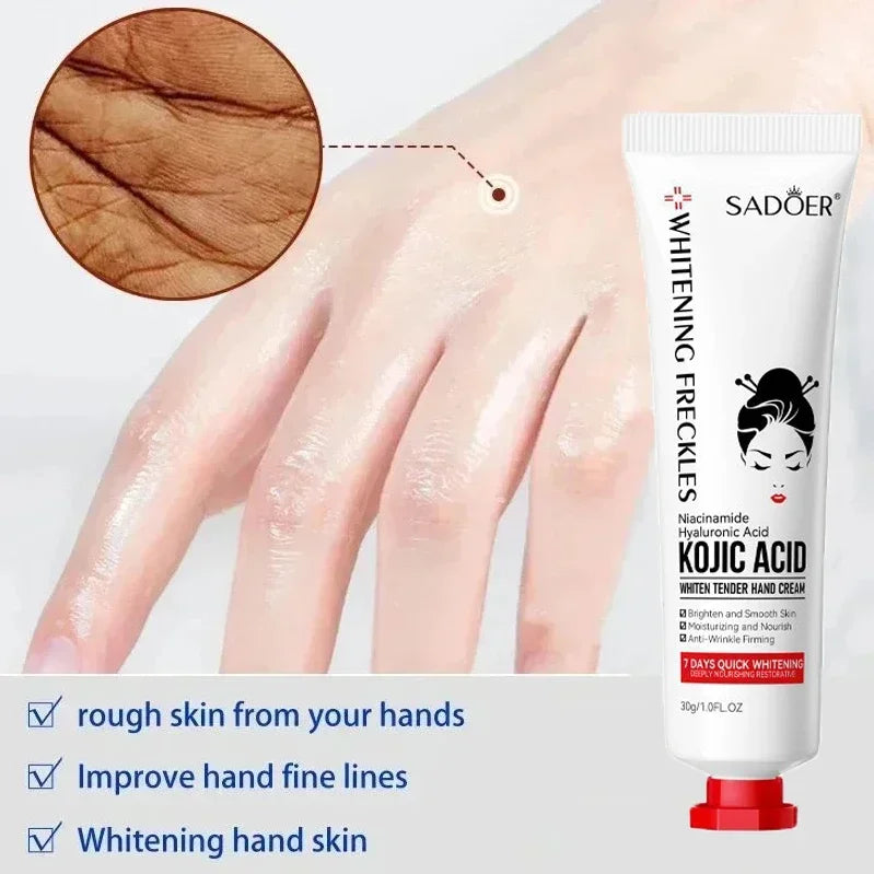 Kojic Acid Anti-wrinkle Hand Cream Skin Soften Nourish Anti-drying Qme