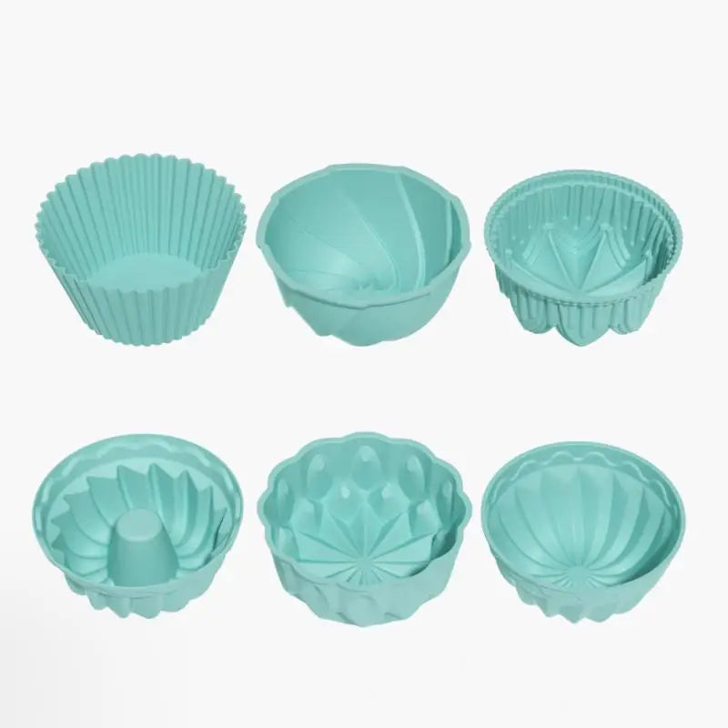 Charlotte Cake Pan Silicone Cheesecake Nonstick Round Baking Mold Qme one size Blue