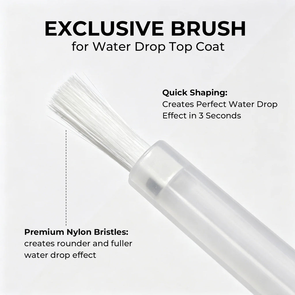 Nailpop 3D Water Droplet Coat No Wipe Gel 5s Quick Forming Lasting Qme
