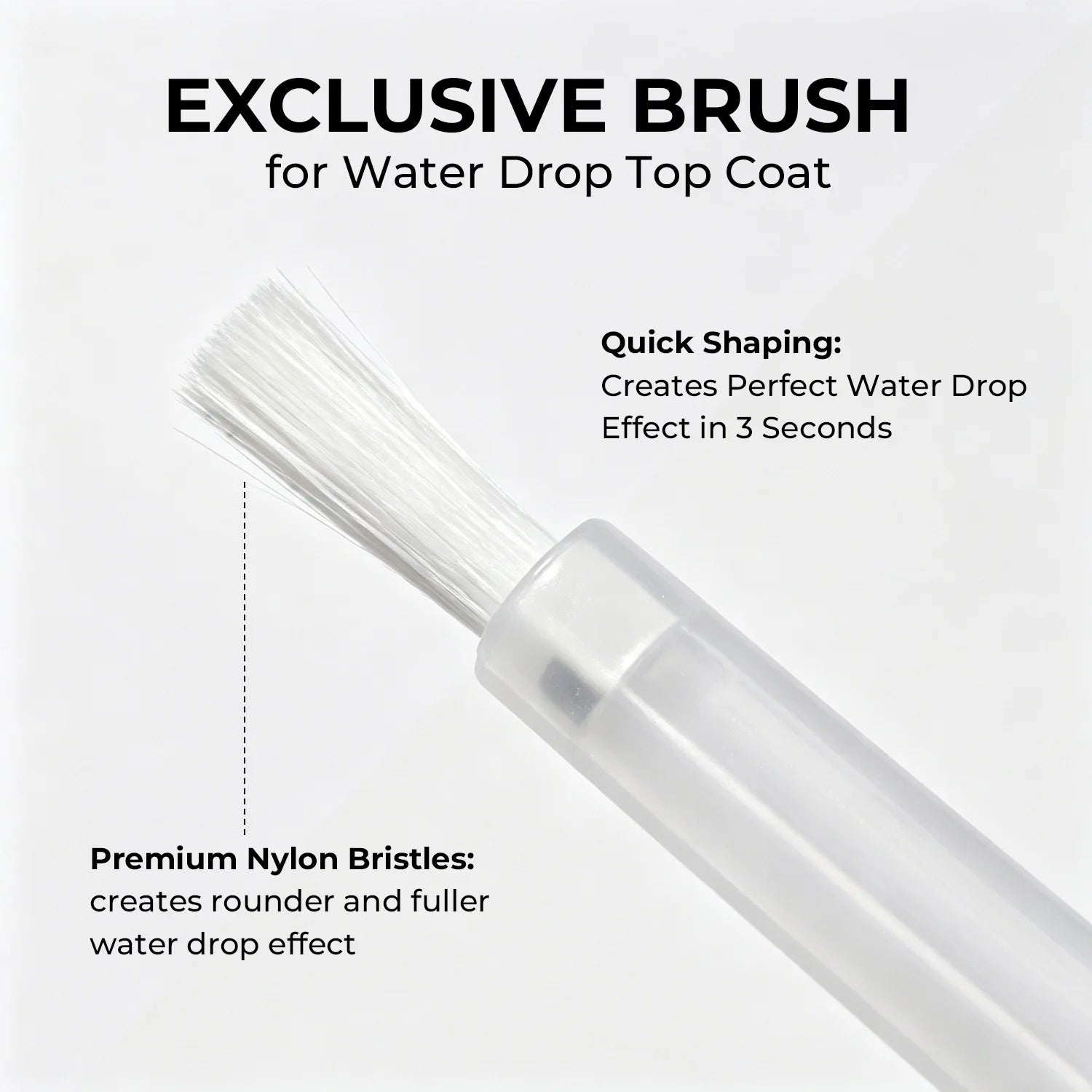 Nailpop 3D Water Droplet Coat No Wipe Gel 5s Quick Forming Lasting Qme