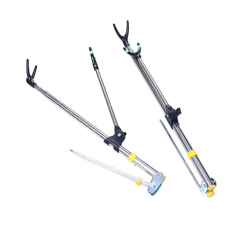 Stainless Steel Bracket Fishing Rods Support V Shape Head Adjustable Qme