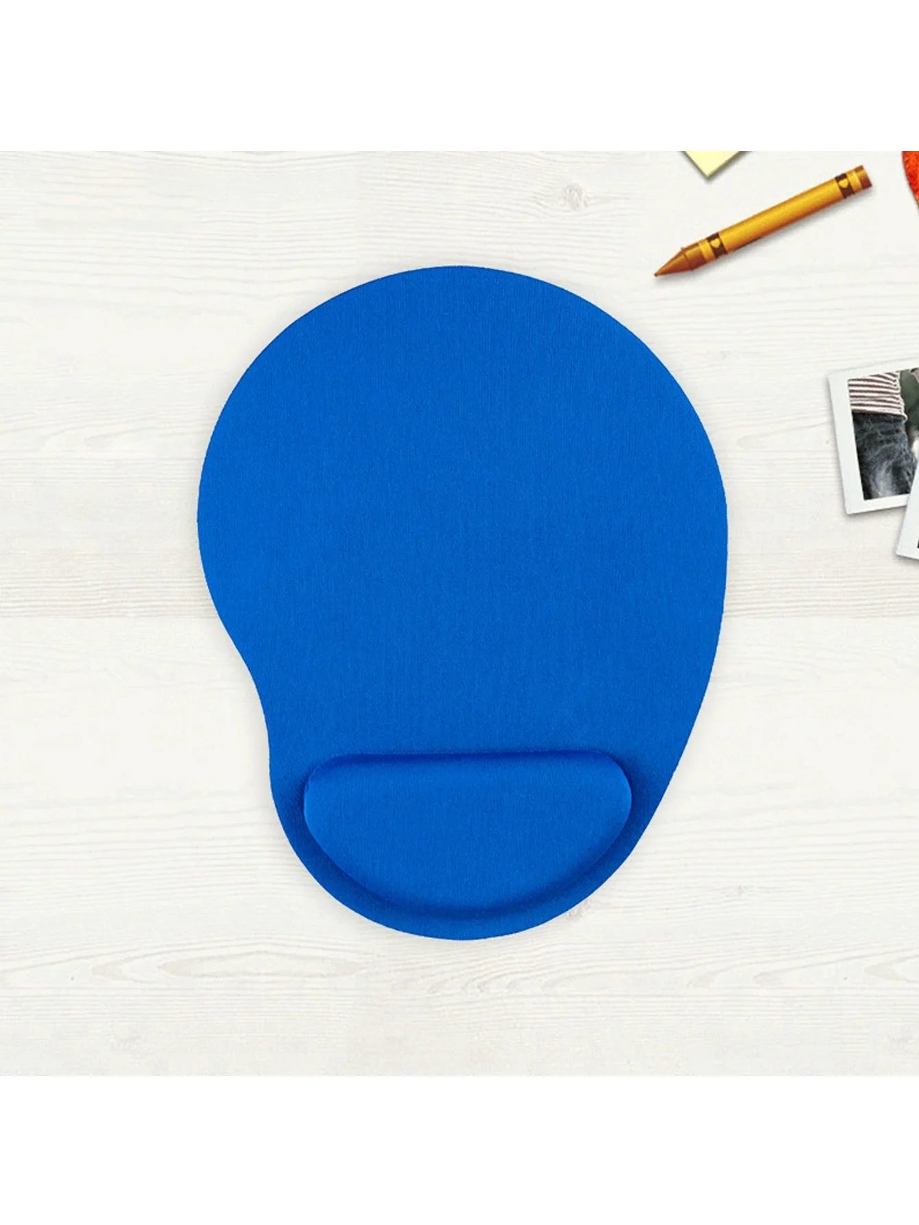 Eva Wrist Rest Mouse Pad Laptop Soft Comfortable Support Solid Qme Blue